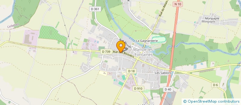 localisation de l'entreprise MONSIEUR JEAN GUERINIER à MANSLE-LES-FONTAINES