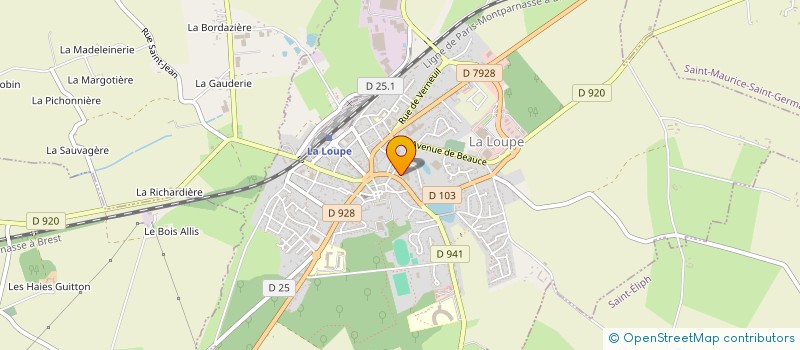 localisation de l'entreprise MONSIEUR JEAN GUESDON à LA LOUPE