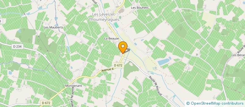 localisation de l'entreprise MONSIEUR JEAN GUEYLARD  LES LEVES ET THOUMEYRAGUES