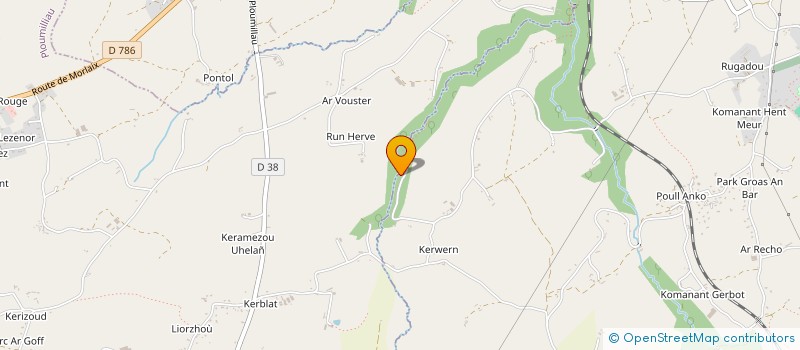 localisation de l'entreprise MONSIEUR JEAN GUEZENNEC  PLOUBEZRE