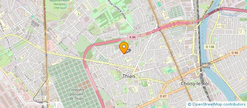 localisation de l'entreprise MONSIEUR JEAN GUIBERT  THIAIS