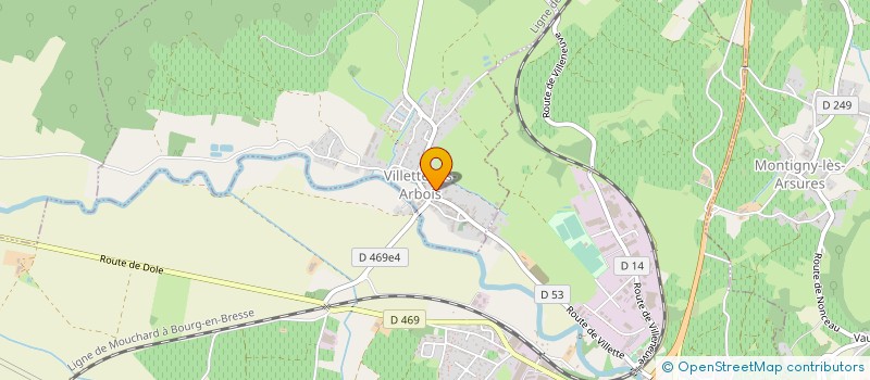 localisation de l'entreprise MONSIEUR JEAN GUIGNARD  VILLETTE-LES-ARBOIS