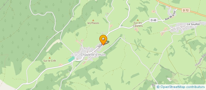 localisation de l'entreprise MONSIEUR JEAN GUIGNARD  CHAPELLE-D'HUIN