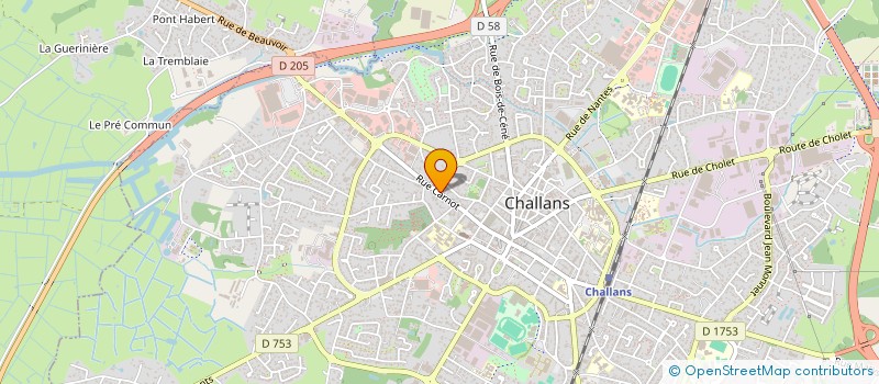 localisation de l'entreprise MONSIEUR JEAN GUILBAUD à CHALLANS