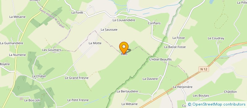 localisation de l'entreprise MONSIEUR JEAN GUILBERT à SAINT-HILAIRE-LE-CHATEL