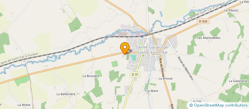 localisation de l'entreprise MONSIEUR JEAN GUILBERT à SAINTE-GAUBURGE-SAINTE-COLOMBE