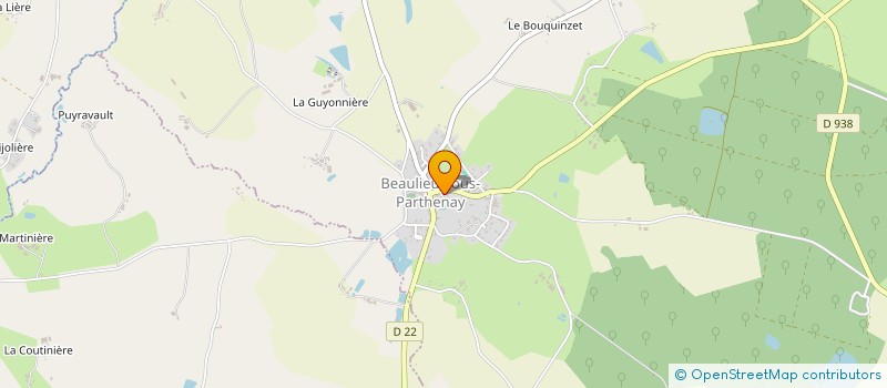 localisation de l'entreprise MONSIEUR JEAN GUILBOT  BEAULIEU-SOUS-PARTHENAY