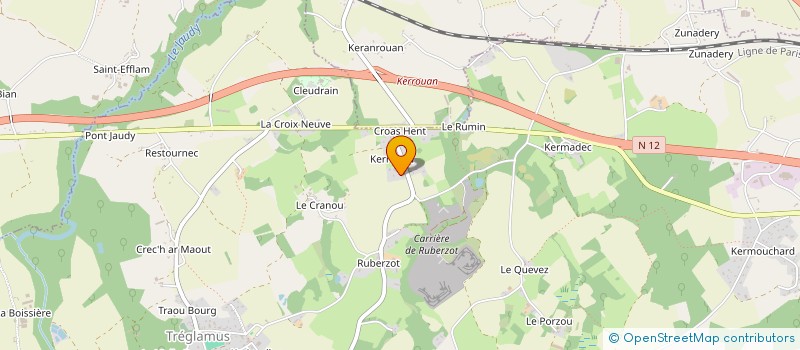 localisation de l'entreprise MONSIEUR JEAN GUILLARD  TREGLAMUS