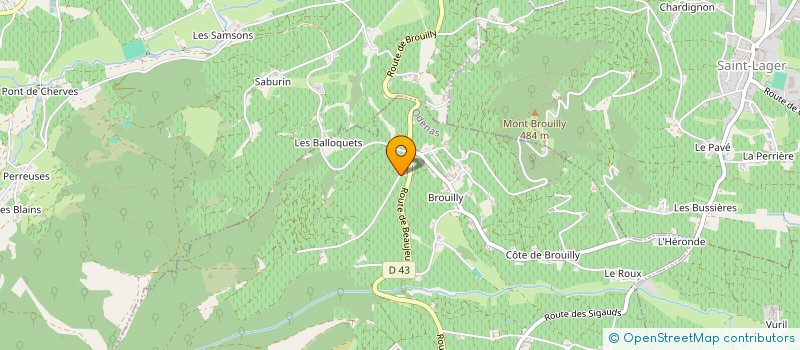 localisation de l'entreprise MONSIEUR JEAN GUILLARD  ODENAS