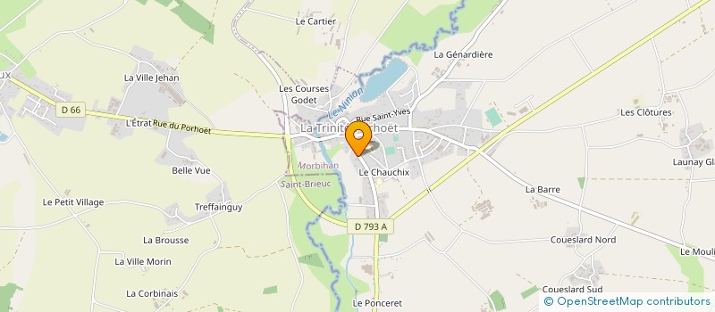 localisation de l'entreprise MONSIEUR JEAN GUILLARD à LA TRINITE-PORHOET