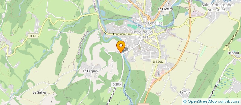 localisation de l'entreprise MONSIEUR JEAN GUILLAT à ENTRE-DEUX-GUIERS