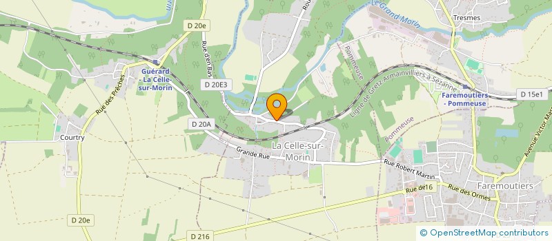 localisation de l'entreprise MONSIEUR JEAN GUILLAUD à LA CELLE-SUR-MORIN