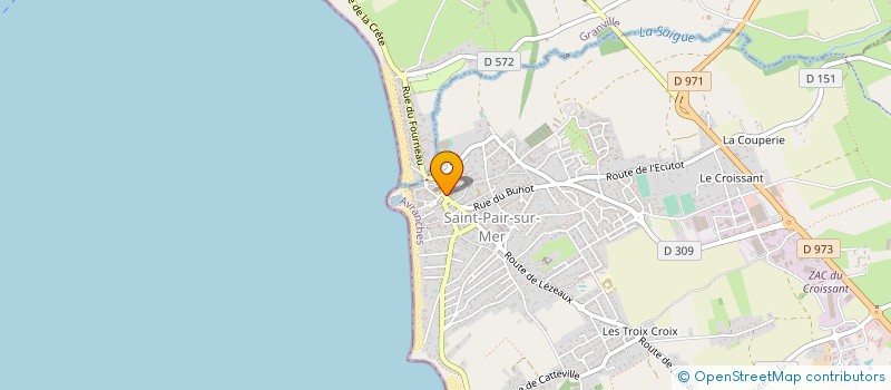 localisation de l'entreprise MONSIEUR JEAN GUILLAUDEUX  SAINT-PAIR-SUR-MER