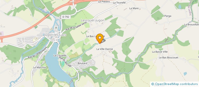 localisation de l'entreprise MONSIEUR JEAN GUILLAUME à JUGON-LES-LACS