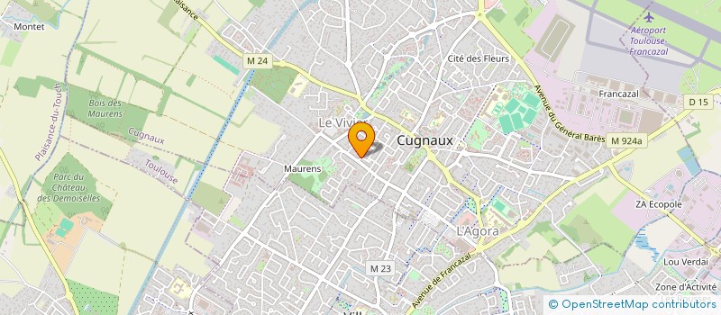 localisation de l'entreprise MONSIEUR JEAN-GUILLAUME BRUN  CUGNAUX