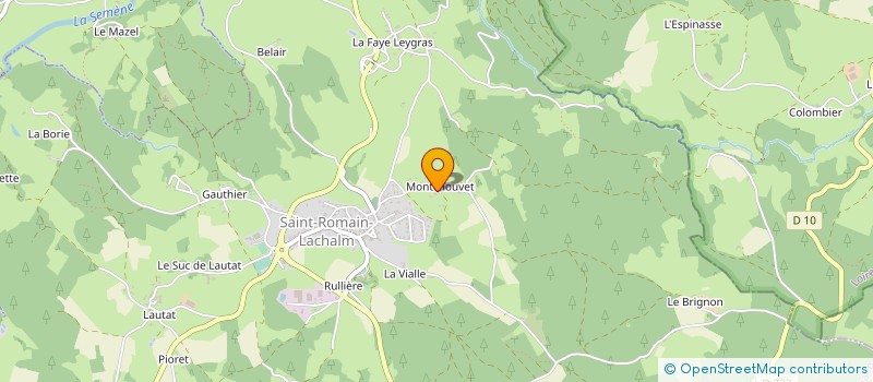 localisation de l'entreprise MONSIEUR JEAN GUILLAUMOND à SAINT-ROMAIN-LACHALM