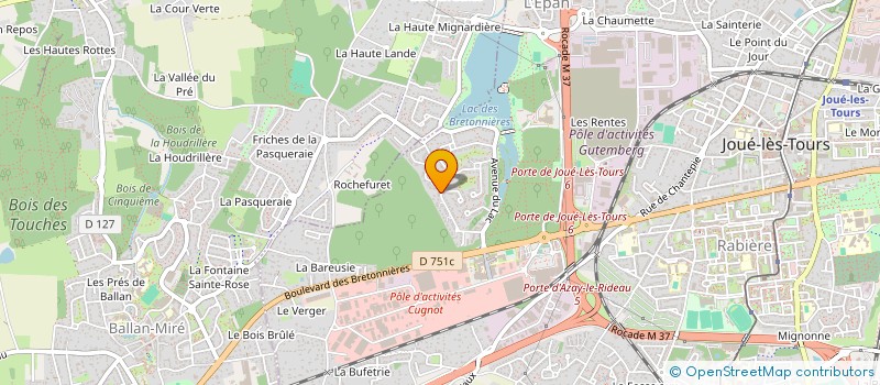 localisation de l'entreprise MONSIEUR JEAN GUILLEMET à JOUE-LES-TOURS