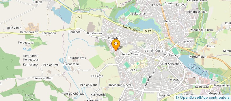localisation de l'entreprise MONSIEUR JEAN GUILLERM à SAINT-RENAN