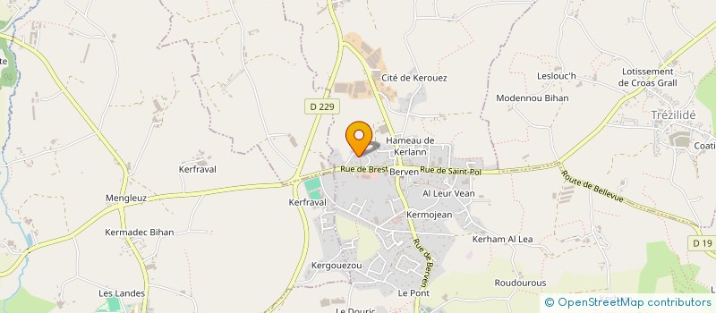 localisation de l'entreprise MONSIEUR JEAN GUILLERM à PLOUZEVEDE