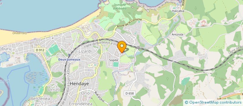 localisation de l'entreprise MONSIEUR JEAN GUILLERME à HENDAYE