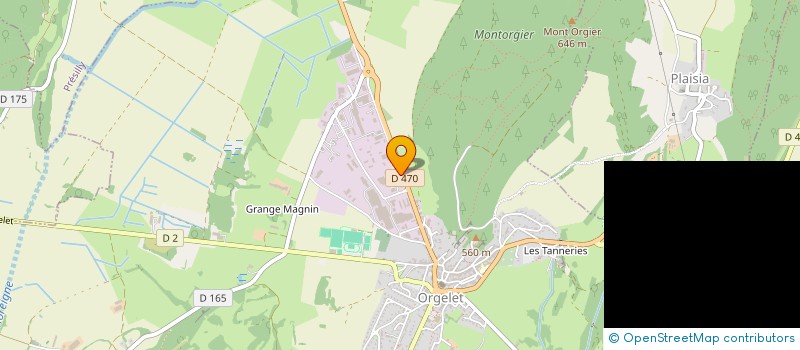 localisation de l'entreprise MONSIEUR JEAN GUILLERMIN à ORGELET