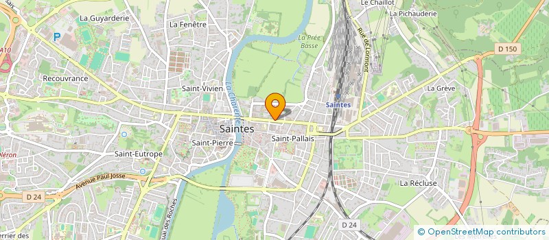localisation de l'entreprise MONSIEUR JEAN GUILLERMIN à SAINTES