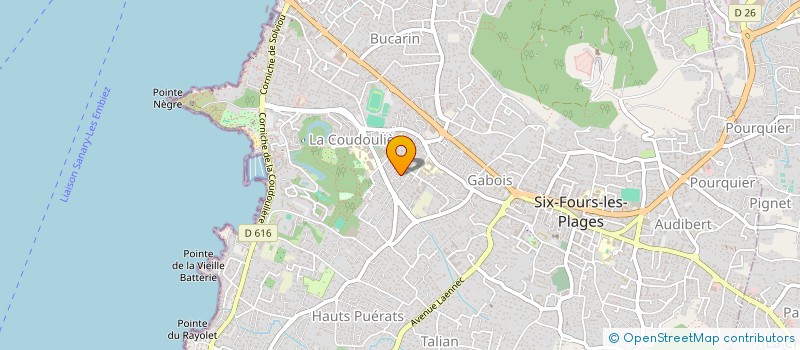 localisation de l'entreprise MONSIEUR JEAN GUILLERMOU  SIX-FOURS-LES-PLAGES