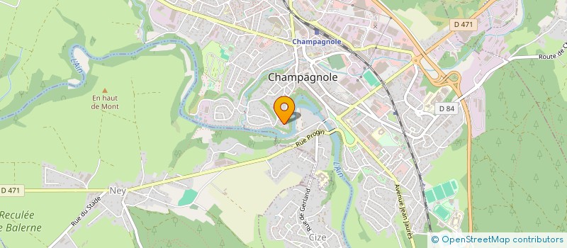 localisation de l'entreprise MONSIEUR JEAN GUILLERMOZ  CHAMPAGNOLE