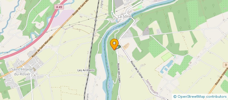 localisation de l'entreprise MONSIEUR JEAN GUILLET-LAUMAZ  SAINT-JUST-DE-CLAIX