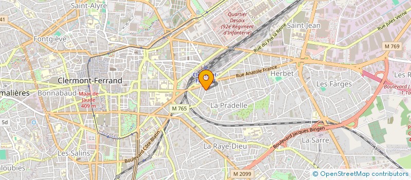 localisation de l'entreprise MONSIEUR JEAN GUILLIN  CLERMONT-FERRAND