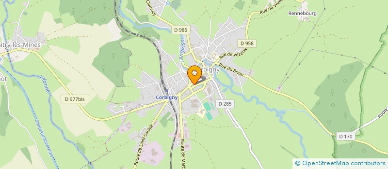 localisation de l'entreprise MONSIEUR JEAN GUILLON à CORBIGNY