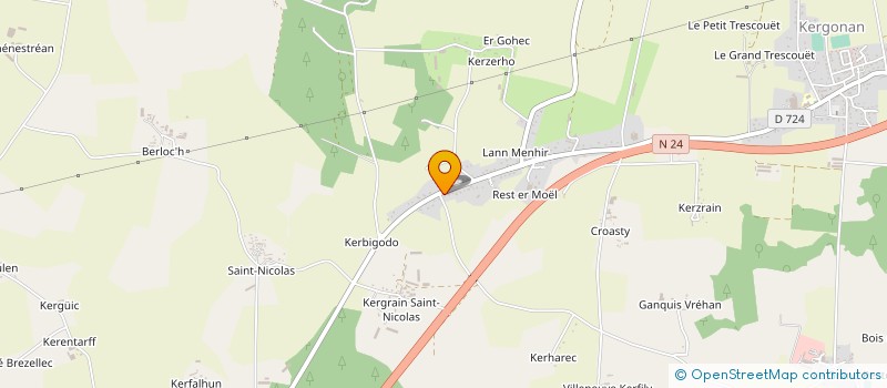 localisation de l'entreprise MONSIEUR JEAN GUILLON  LANGUIDIC