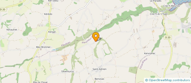localisation de l'entreprise MONSIEUR JEAN GUILLOU  PLEUMEUR-GAUTIER