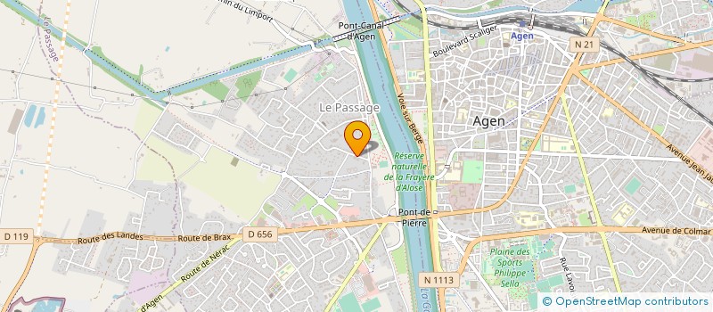 localisation de l'entreprise MONSIEUR JEAN GUILLOUET  LE PASSAGE