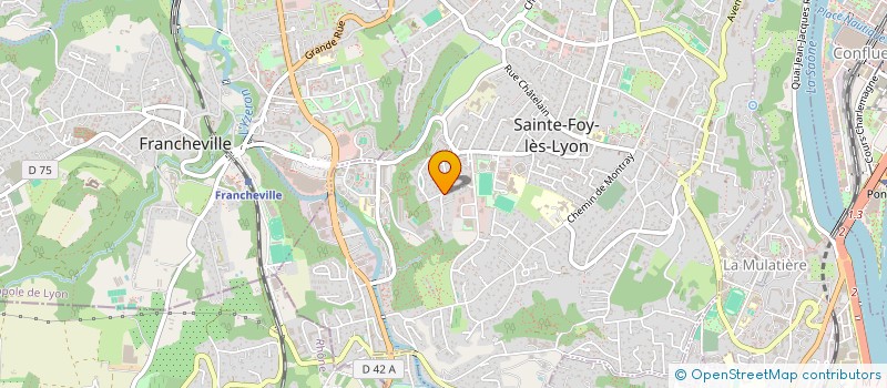 localisation de l'entreprise MONSIEUR JEAN GUINAND  SAINTE-FOY-LES-LYON