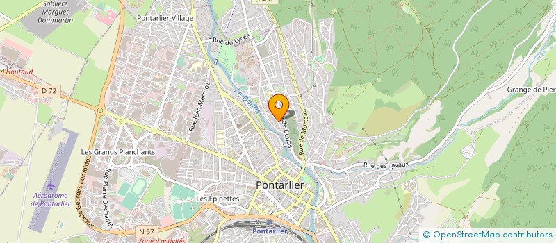 localisation de l'entreprise MONSIEUR JEAN GUINCHARD  PONTARLIER