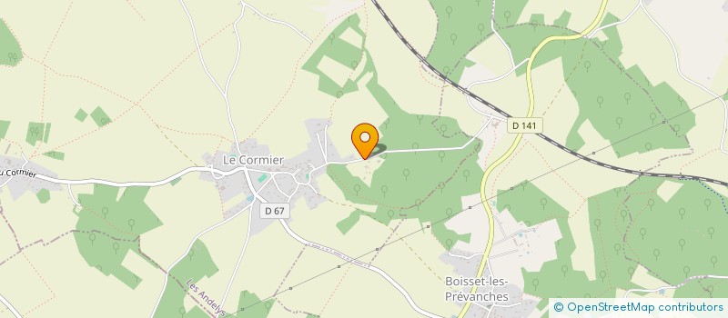 localisation de l'entreprise MONSIEUR JEAN GUINET  LE CORMIER