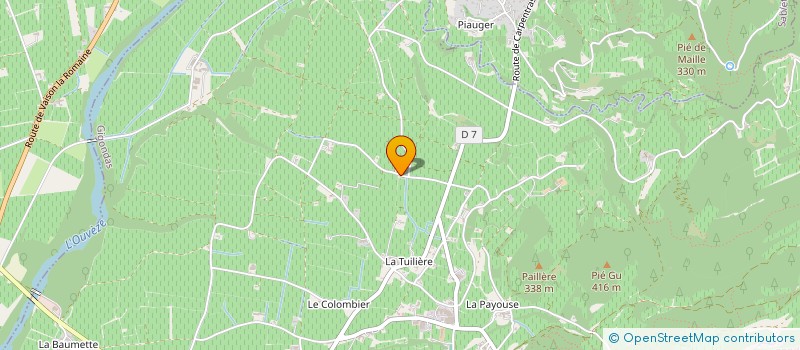 localisation de l'entreprise MONSIEUR JEAN GUINTRAND  VACQUEYRAS