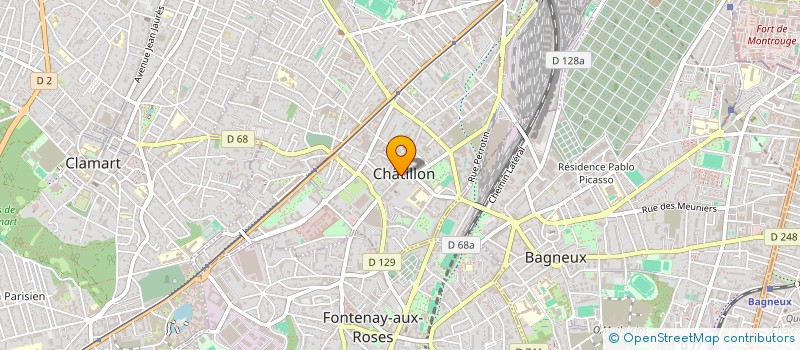 localisation de l'entreprise MONSIEUR JEAN GUIVARCH  CHATILLON