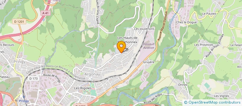 localisation de l'entreprise MONSIEUR JEAN GURRET à ARGONAY