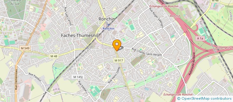 localisation de l'entreprise MONSIEUR JEAN GUSTIN à RONCHIN