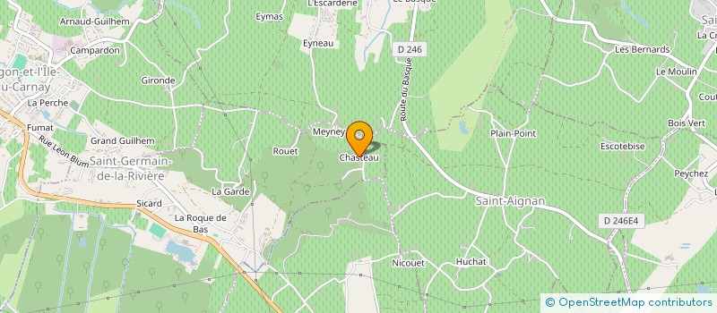 localisation de l'entreprise MONSIEUR JEAN GUTFRIND  SAINT-GERMAIN-DE-LA-RIVIERE