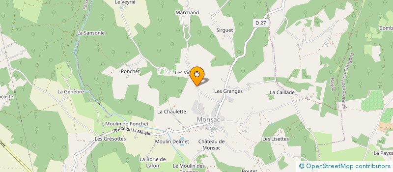 localisation de l'entreprise MONSIEUR JEAN GUY à BEAUMONTOIS EN PERIGORD