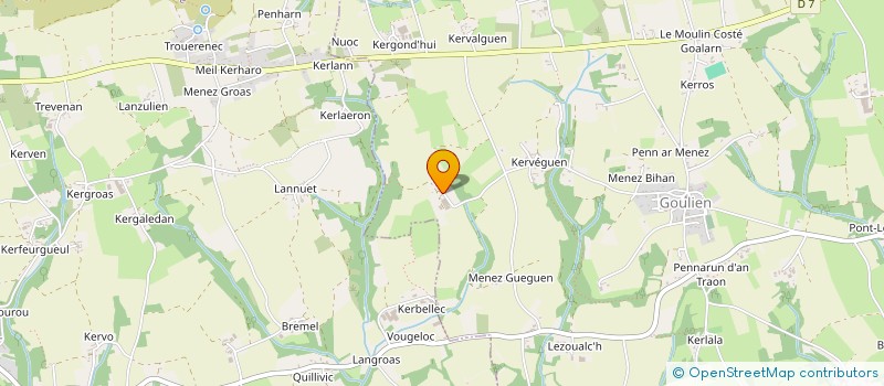 localisation de l'entreprise MONSIEUR JEAN-GUY DONNART  CLEDEN-CAP-SIZUN