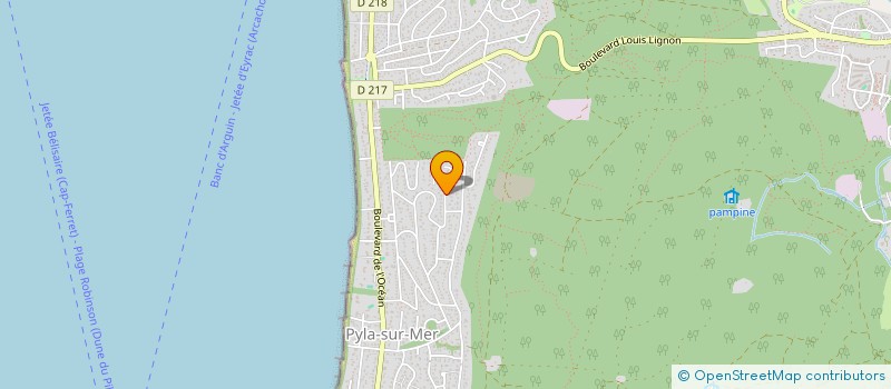 localisation de l'entreprise MONSIEUR JEAN-GUY SOUBIROUS à LA TESTE-DE-BUCH