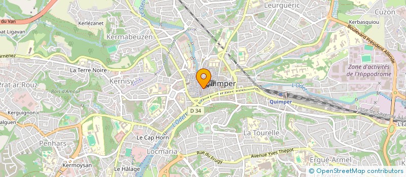 localisation de l'entreprise MONSIEUR JEAN GUYADER à QUIMPER