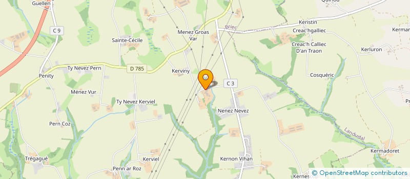 localisation de l'entreprise MONSIEUR JEAN GUYADER  BRIEC