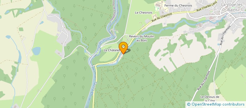 localisation de l'entreprise MONSIEUR JEAN GUYOT à LA VOGE-LES-BAINS
