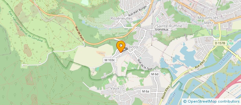 localisation de l'entreprise MONSIEUR JEAN GUYOT  JUSSY