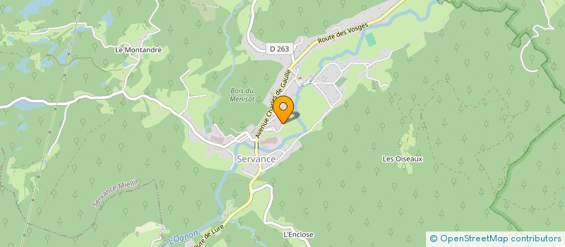 localisation de l'entreprise MONSIEUR JEAN HAAS  SERVANCE-MIELLIN